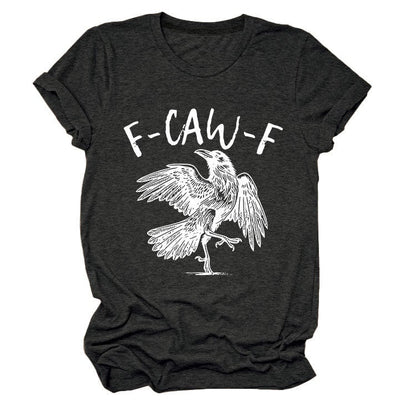 ✨Surprise Price: Only £10.99✨Humorous Crow Graphic T-Shirt – Say It With a Caw!