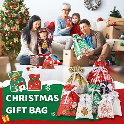 🎄LAST DAY SPECIAL PRICE: ￡7.99!!🎅The World’s Best Christmas Gift Bag With Drawstring🎁