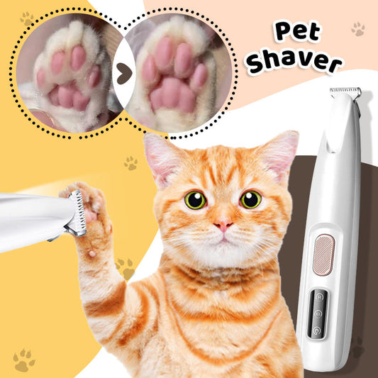 🎉Hot Sale💥Waterproof Rechargeable Pet Shaver with LED Light