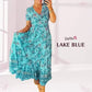 💃Hot Sale 49% OFF🔥Free Shipping - Floral Print V-neck Dress