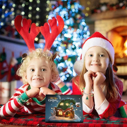 🎅Christmas Presale 49% off🎁24 Day Christmas Countdown Calendar-DIY Bracelet Kit