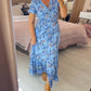 💃Hot Sale 49% OFF🔥Free Shipping - Floral Print V-neck Dress