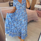 💃Hot Sale 49% OFF🔥Free Shipping - Floral Print V-neck Dress