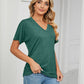 💕Hot Promotion - Buy 3 Pay 2🌷V-Neck Solid Colour Loose Ladies Tops✨
