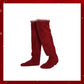 ⚡Flash Sale🏆#1 Best Seller ⏰ 💕Velvety Fleece Knee Socks For Christmas❄️🎅