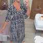 🔥New Year Hot Sale 55% OFF🔥Bohemian Casual Print V-neck Long Dress
