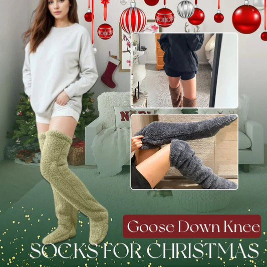 ⚡Flash Sale🏆#1 Best Seller ⏰ 💕Velvety Fleece Knee Socks For Christmas❄️🎅