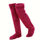 ⚡Flash Sale🏆#1 Best Seller ⏰ 💕Velvety Fleece Knee Socks For Christmas❄️🎅