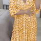 🔥Big Sale - 49% OFF🔥 Free Shipping Mini Bohemia Print V-neck Dress