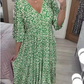 🔥Big Sale - 49% OFF🔥 Free Shipping Mini Bohemia Print V-neck Dress