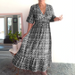 🔥New Year Hot Sale 55% OFF🔥Bohemian Casual Print V-neck Long Dress