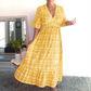 🔥New Year Hot Sale 55% OFF🔥Bohemian Casual Print V-neck Long Dress