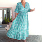 🔥New Year Hot Sale 55% OFF🔥Bohemian Casual Print V-neck Long Dress