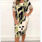 🔥2025 HOT SALE🔥Round Neck Loose Casual Leopard Print Dress