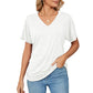 💕Hot Promotion - Buy 3 Pay 2🌷V-Neck Solid Colour Loose Ladies Tops✨
