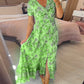 💃Hot Sale 49% OFF🔥Free Shipping - Floral Print V-neck Dress