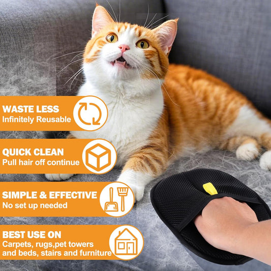 🎁BUY 1 GET 1 FREE🔥Pet Hair Remover Electrostatic Gloves🐱🐕