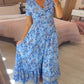 💃Hot Sale 49% OFF🔥Free Shipping - Floral Print V-neck Dress