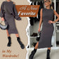 💖Limited Sale 50% OFF💖Women's Slanted Shoulder Sweatshirt & Sleeveless Dress Set