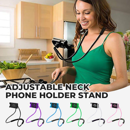 💥50% OFF!📱Adjustable Neck Phone Holder Stand – Hands-Free & Comfortable Viewing✨